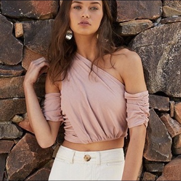 Free People Tops - Free People Turn the Beat Around Pink Crop Top